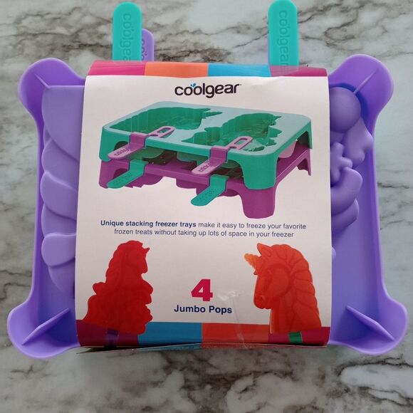 NIP Coolgear Unicorn Ice Pops Ice Molds - Picture 2 of 4
